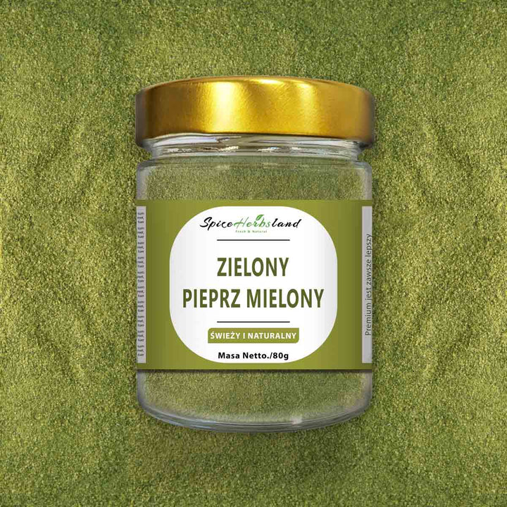 Zielony pieprz mielony